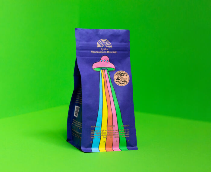 Ett paket kaffe från Lykke Kaffegårdar.